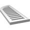 Ekena Millwork Quarter Round Top Left Surface Mount PVC Gable Vent w/ 2"W x 1-1/2"P Brickmould Frame, 12"W x 34"H GVPQL12X3402SF - alternate 4